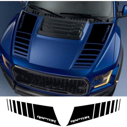 2Pcs Car Stickers For Ford Ranger Raptor F150 2015-2020 Pickup Hood Decals Truck Graphics Vinyl Decor Cover Auto Accessories