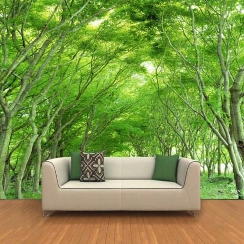 Beibehang Custom 3D wallpaper woods road roads towering backdrop mural 3D images wallpaper for walls 3d Scenery photo wallpaper