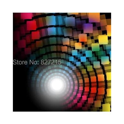 HD-023 Colorful Diamond Square 3D Stretch Ceiling Film for Ceiling Decoration