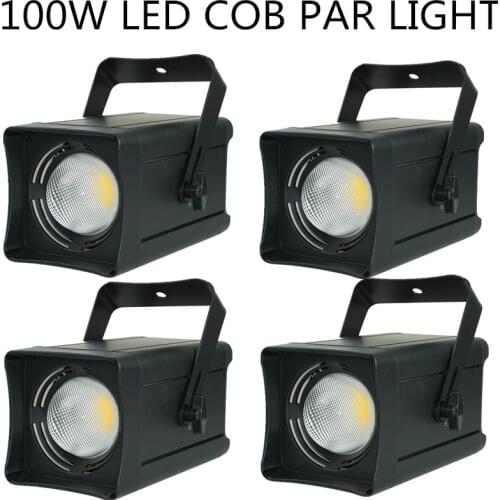 4PCS/ 100W LED PAR light white/warm white LED COB light DMX stage professional led wash light