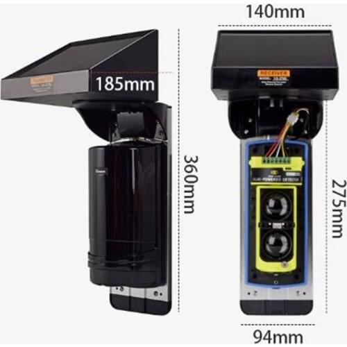 433mhz Wireless Solar Outdoor Waterproof Pet Immunity Friendly PIR Motion Sensor For Home Security Alarm System