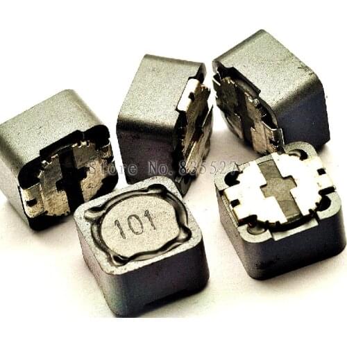 50PCS/LOT Shielded inductor CD127R 12 * 12 * 7 mm 100UH SMD power inductors 101 standard word