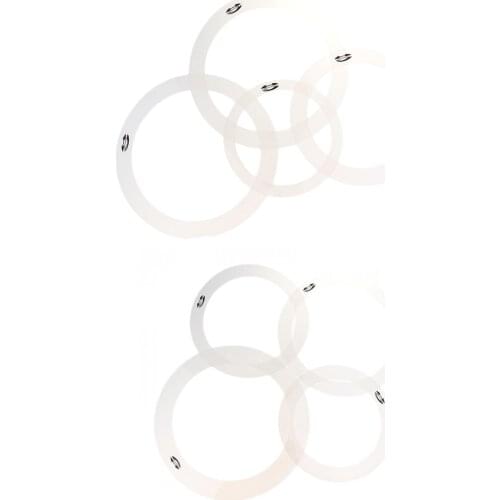 2 Sets Drum Muffler Dampening Rings Percussion Instrument Parts for Drummer