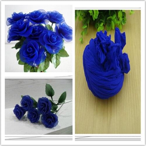 Free shipping 47 colors mix shipping or only one color ship mesh flowers,nylon stocking material/ronde flower for DIY flower