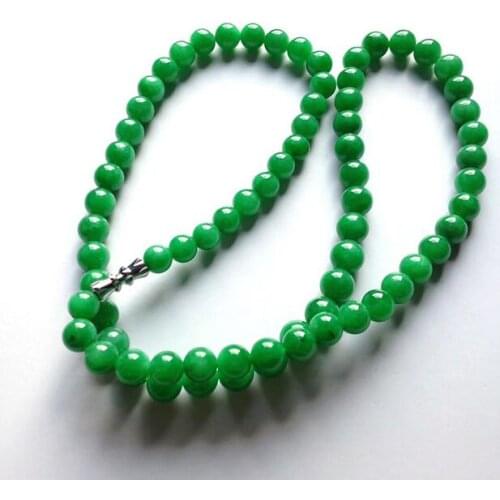 Free shipping Malay jade green jade necklace-grade jade jade necklace lanyards