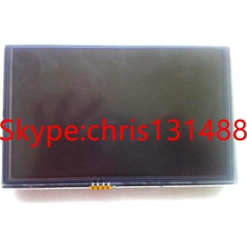 Free Shipping New Original Car Navigation LCD Display Screen LQ080Y5CGQ1 w/ Touch Screen Digitizer Lens for cadillacc