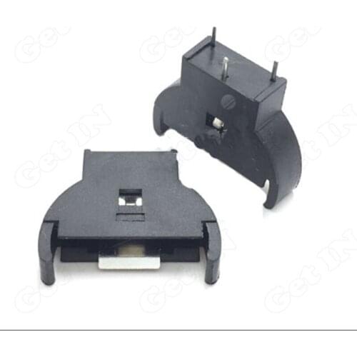 300pcs 2032 Vertical Type Battery Holder CR2032/ML2032/LIR2032 3Pins Battery Connector Jacks
