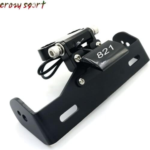 License Plate Holder For DUCATI Hypermotard Hyperstrada 821 821SP 939 SP 939SP Fender Eliminator Registration Bracket