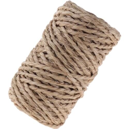 17M 2ply Jute Twine, Natural Biodegradable Strong Jute Rope For Garden, Gifts, Crafts