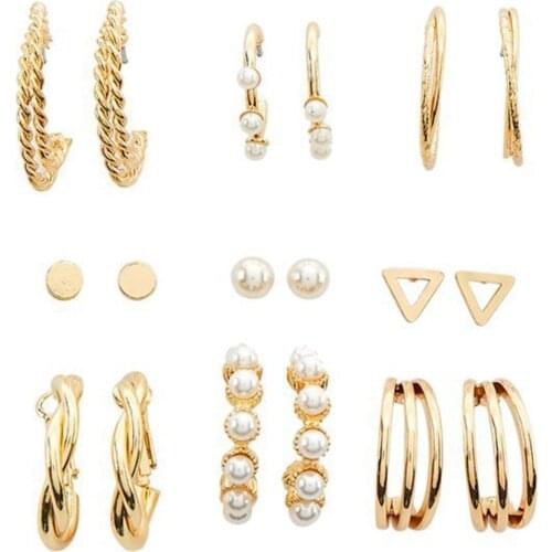 Womens Yellow Ring And Imitation Pearl Beaded Earrings Package 03051005