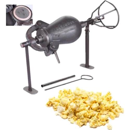 Old cannon style rice popcorn maker commercial dry blasting chicken popping machine