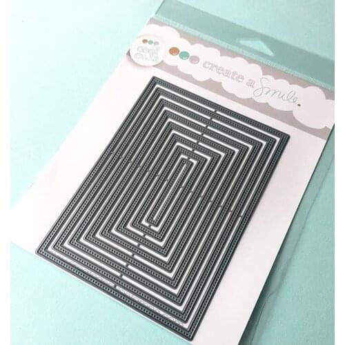 AliliArts Metal Cutting Dies rectangle frame diy Scrapbooking Photo Album Decorative Embossing PaperCard Crafts Die