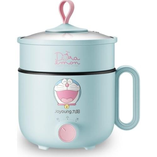 220V 1.5L Mini Household Electric Cooking Pot Non-Stick Multi Cooker Portable Electric Hot Pot Rice Cooker Frying Machine