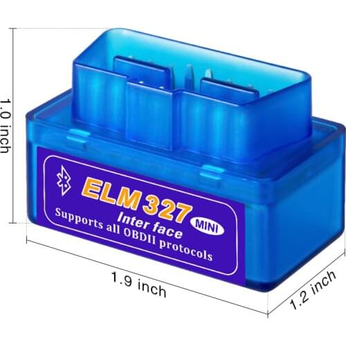 Mini V2.1 ELM327 OBD2 Bluetooth Adapter Wireless Connection Car Auto Diagnostic Scanner OBDII Tool
