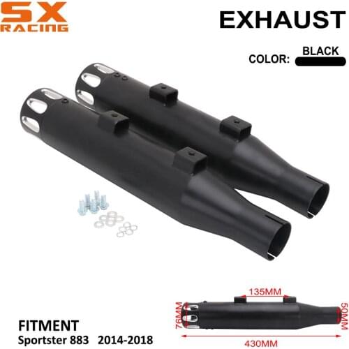 Motorcycle 50mmm Exhaust Pipe For Harley Davidson Sportster Stock Headers Models 2014 2015 2016 2017 2018 Moto Accessories