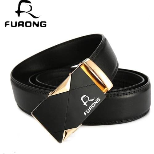 Belt designer Men Automatic Belt Original Brand New Design Leather Belt Business Luxury Black Belts Male Automatic Alloy Buckle