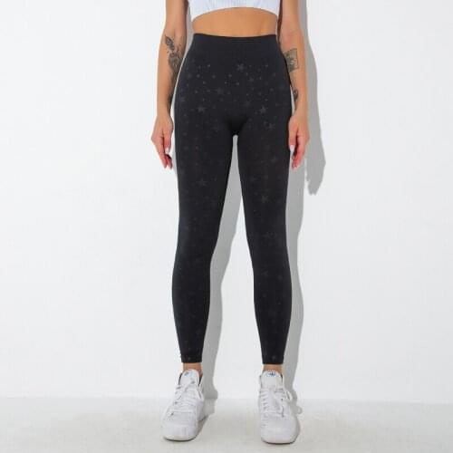 New Seamless Yoga Leggings Print Sports Legging Breathable Trainer Running Trousers High Waist Push Up Exercise Activewear