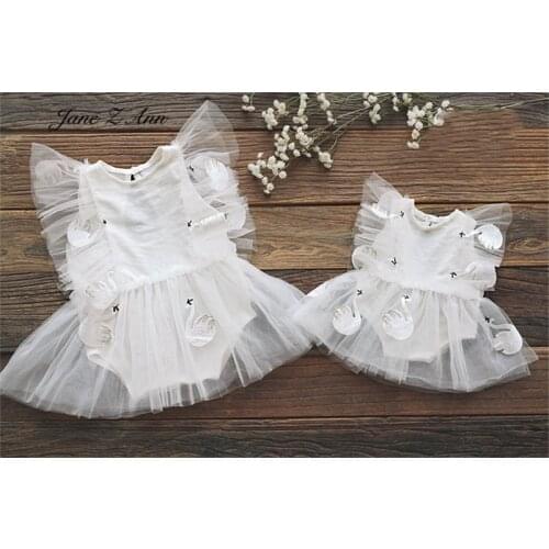 Dream little swan white ballet princess dress 100 days 1 year baby photo newborn photography props