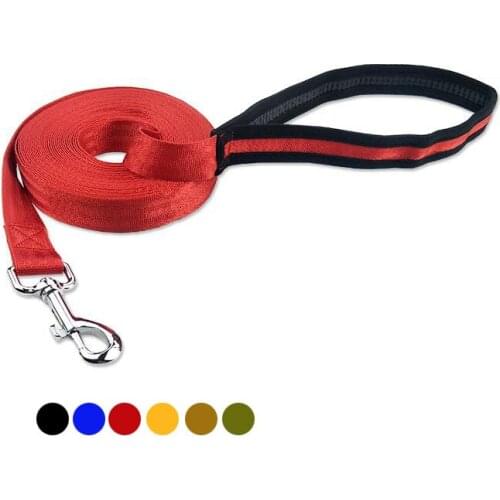 Nylon Extending Pet Dog Lead Leash Selected Size 10M 15M 20M Outdoor Running Walking Security Training Dog Harness Dog Chain