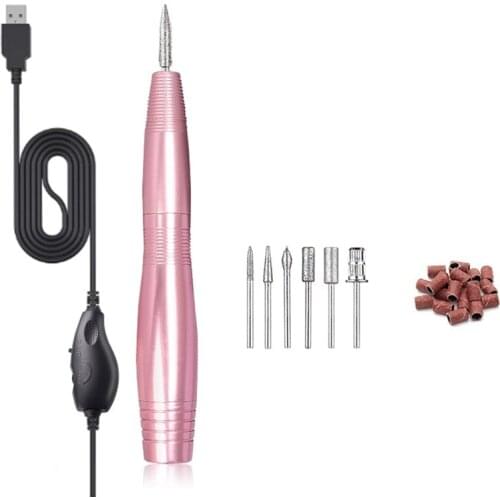 Professional USB Powered Pedicure Sanding Manicure Tools Personal DIY Electric Nail Drill Set With Grinder Bits MPwell