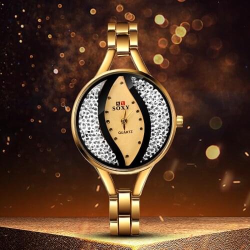 SOXY Luxury Women Watches Female Clock Quartz Wristwatch Leaf Designer Fashion Ladies Wrist Watch reloj mujer relogio feminino