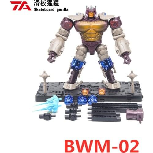 Transformation BWM02 Skateboard Orangutan Captain TransArt BWM-02 Skateboard Gorilla Beast Wars Action FigureKid Toys In Stock