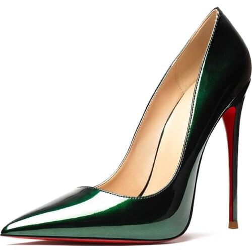 Size 46 Women Red Bottom Shoes Bright Summer Sandals Party Wedding Fashion Dropshopping Sexy Stilettos High Heeled Pumps Daily