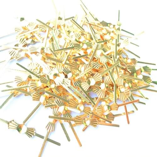 Top Quality 5100ps 33mm Gold Copper Butterfly Buckle/ Tie Clips Bead Curtain Accessories Lighting & Chandelier Metal Connectors