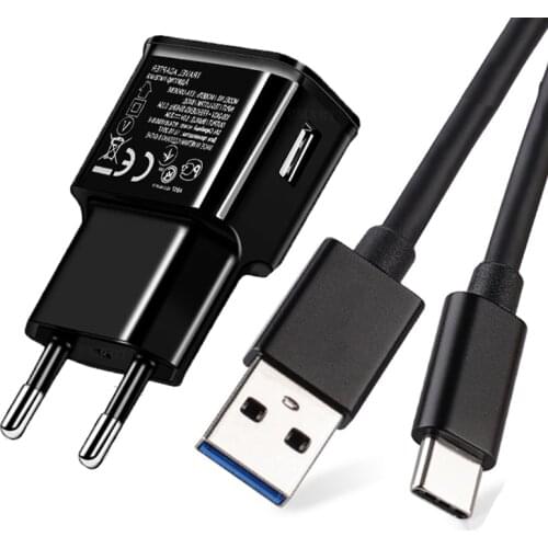 For Xiaomi Mi Poco M3 Redmi 9 9T Note 9T 8T 9S 9 8 Pro 8A 8 5V 2A Wall Phone Charger Adapter USB Type-C Phone Charge Cable