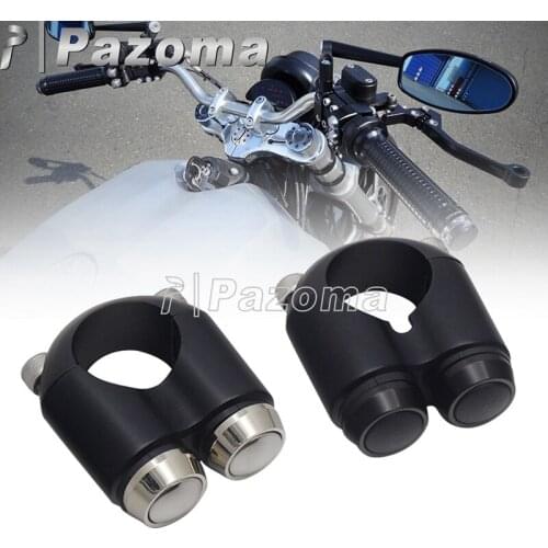 1" 25mm & 7/8" 22mm Handle Bar Switch Motorcycle Switch 2-Button Handle Switches for BMW R80 R90 YAMAHA SR XJ XS 125 Cafe Racer