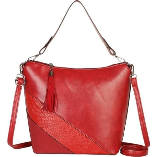 2019 Women Leather Handbags High Quality Female Top-handle Bags For Girls Vintage Shoulder Bag Retro Bolsas Ladies Hand Bag Sac