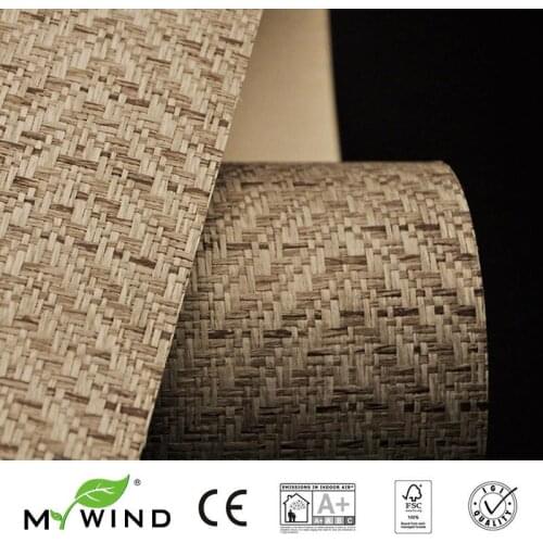 3D Paper Weave Design Wallpaper In Roll Home Decor 2019 MY WIND Grasscloth Wallpapers Luxury Natural Material Safety Innocuity