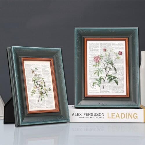 6/7/10 Inch Italy Light Luxury Solid Wood Photo Frame Living Room Ornaments