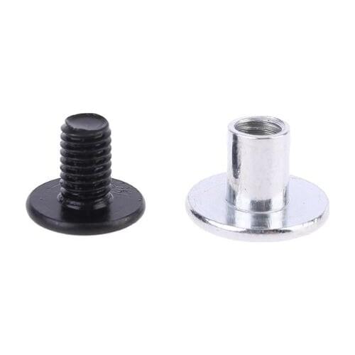 Aluminum Car Floor Mat Patch Non-slip Heel Plate Footrest Carpet Pedal Pad