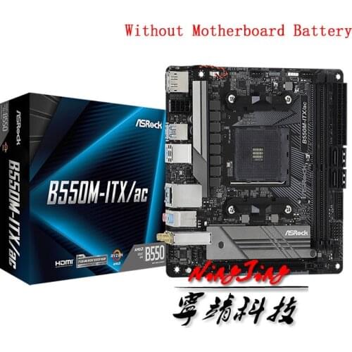 ASROCK B550M ITX / ac Mini-ITX AMD B550 DDR4 4733+ (OC)MHz USB3.2 New Max-64G Double Channel Socket AM4 Motherboard