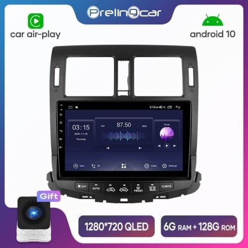 Prelingcar Android 10.0 System Car IPS Touch Screen Stereo For Toyota crown 2013 years player Stereo DSP