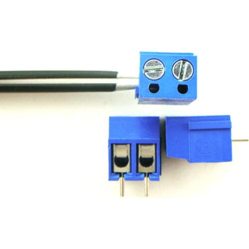 Free Shipping 100PCS 301-5.0-2P Screw 2Pin 5.0mm Straight Pin PCB Screw Terminal Block Connector(300V/16A)