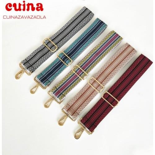 Color Bag Strap Woman Colored Straps For Crossbody Messenger Shoulder Bag Accessories Adjustable Embroidered Belts Straps