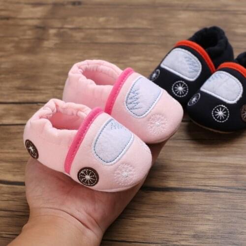 Baby Shoes Adorable Infant Slippers Toddler Baby Boy Girl Knit Crib Shoes Cute Cartoon Anti-slip Prewalker Baby Slippers