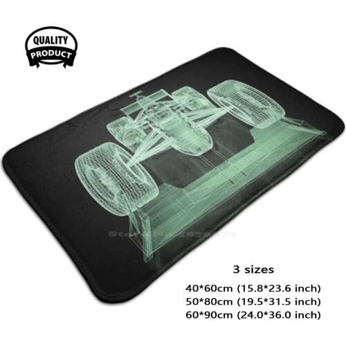 Racing Car Blueprint 2020 Comfortable Door Mat Rug Carpet Foot Pad Racing Motorsport Car 2020 Classic Back To School Driver Fan