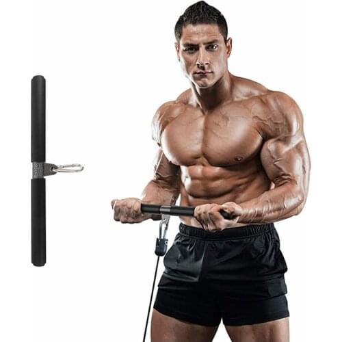 Diy Integrated Fitness Straight Bar Bicep Pull Bar Accessories for Home Gym Servo Push Rod Seal To Rudder Safety Buckle