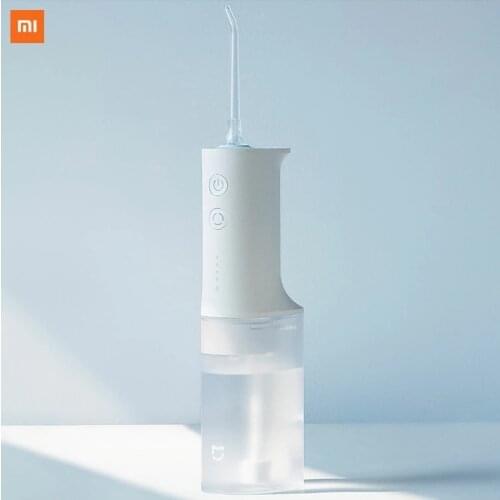 Original Xiaomi Mijia Oral Irrigator USB Rechargeable teeth flusher dental water flosser Portable Dental Water Jet Teeth Cleaner