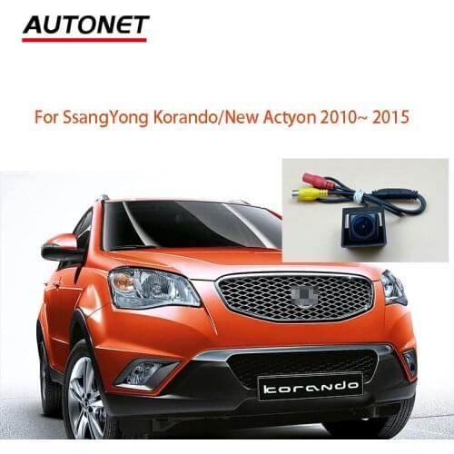 Autonet fisheye Rear view camera For SsangYong KorandoNew Actyon 2010 2011 2012 2013 2014 2015 reserved hole car camera