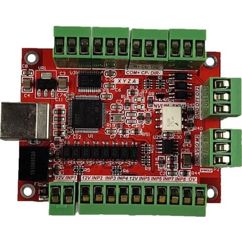 Mach3 USB interface NVUM-SK cnc motion controller nvcm 4 axis cnc motion control card metal case does not