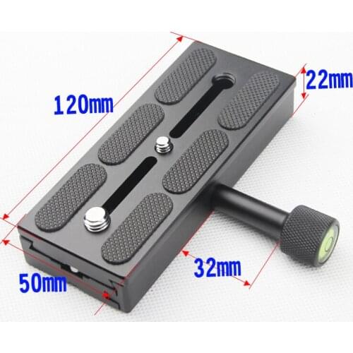 Metal K120 Screw Adjustable Clamp Camera QR Quick release plate for Tripod Monopod Ball Head