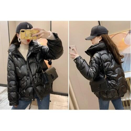 Korean Style Fashion Slim Women Jacket Short Coats Down Cotton Waterproof Windproof Casual Outdoor Black Beige Winter Parkas