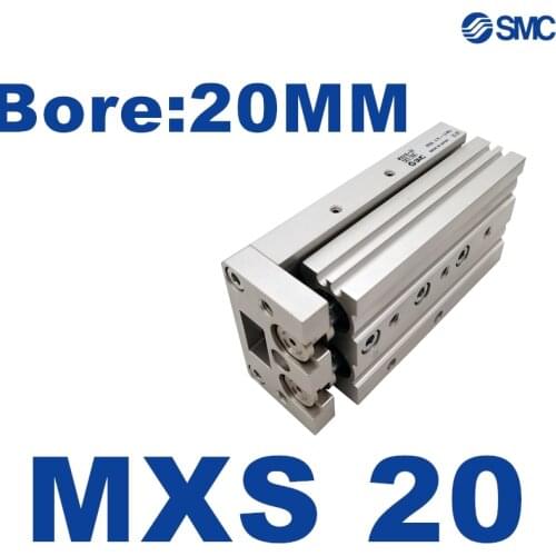 MXS MXS20 SMC MXS20-10 MXS20-20 MXS20-30 MXS20-40 MXS20-50 MXS20L-75 Slide Table Guide Cylinder MXS20-100 MXS20-125 MXS20-150
