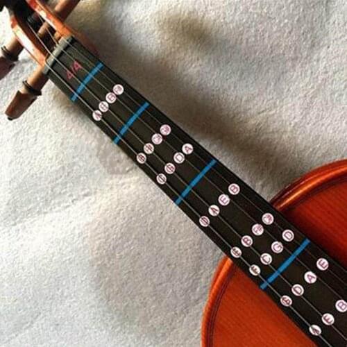 1/8-4/4 Violin Fingerboard Sticker Fretboard Note Label Finge Chart Practice Finger Guide Beginner Parts Accessories