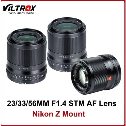VILTROX 23mm 33mm 56mm F1.4 AF Lens Large Aperture APS-C Lens for Nikon Z Mount Mirrorless Camera Z fc Z50 Z5 Z6 Z6 II Z7 Z7 II