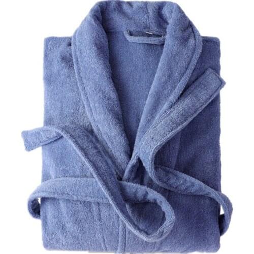 Couple Women Winter Extra Long Warm Treey Bathrobe Male Full Sleeve Kimono Bath Robe Women Warm Dressing Gown